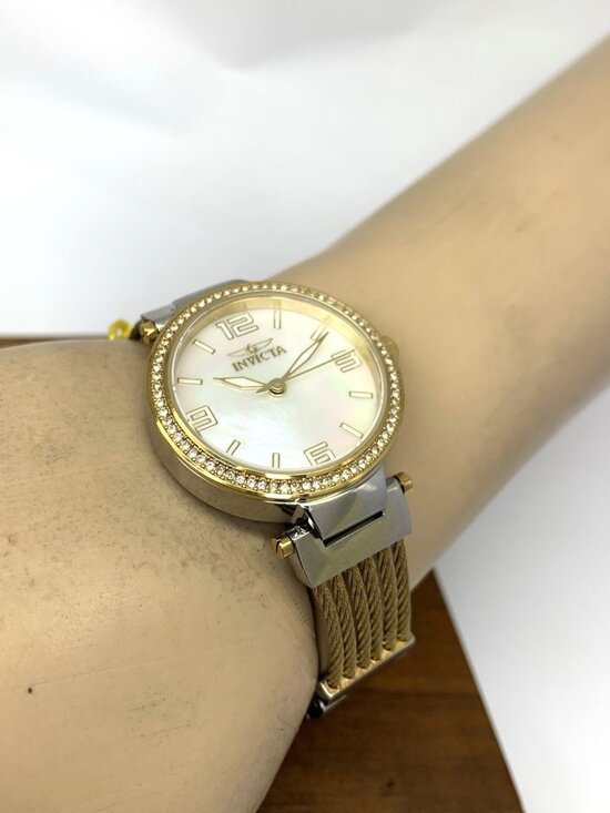 Invicta Women\'s Watch Bolt 29141 Quartz Mother of Pearl Dial Two Tone Steel 30mm main image 4